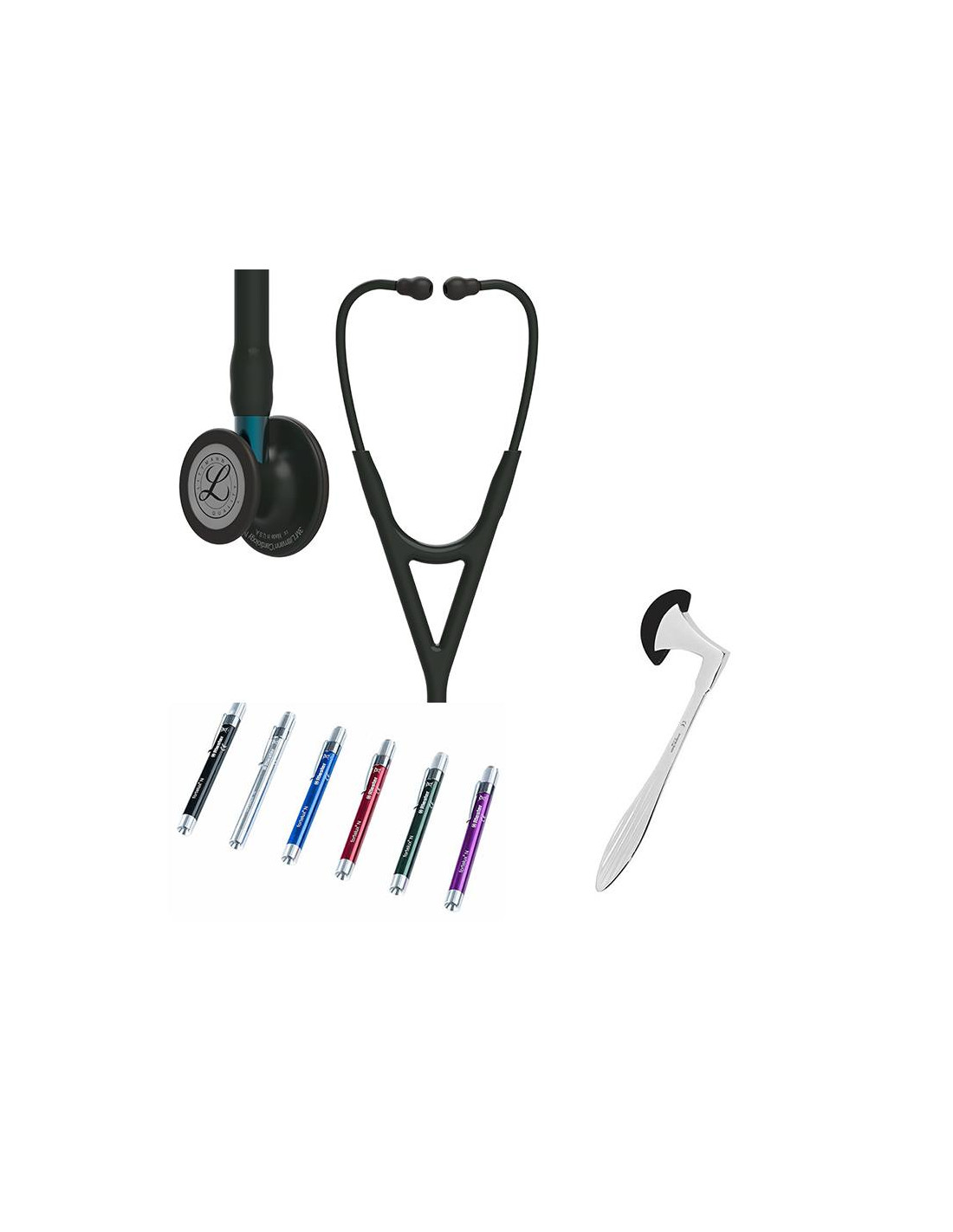 Littmann Cardiology IV Stethoscope, Black Blue, 6201