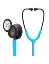 Stéthoscope Littmann Classic III 5872 Tube Turquoise, finition fumée - Tige Rose